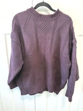 Timberland vintage weathergear made in Italy chunky knit 100% cotton size Medium